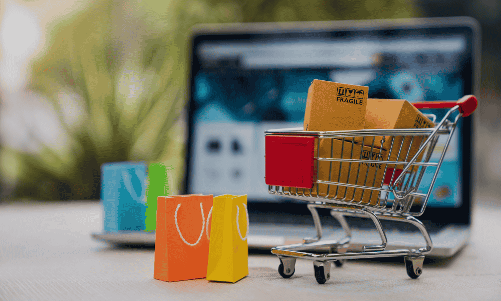 carrito de la compra en negocio online