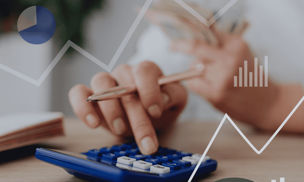 empresario haciendo balance de perdidas y ganancias