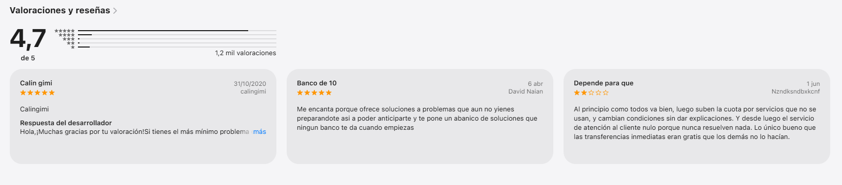 Opiniones reales de usuarios sobre Qonto en Trustpilot