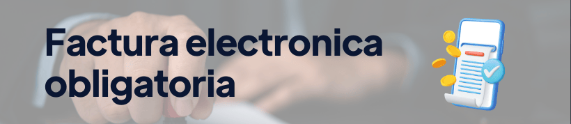 icono de la factura electronica obligatoria en españa con fondo de una factura