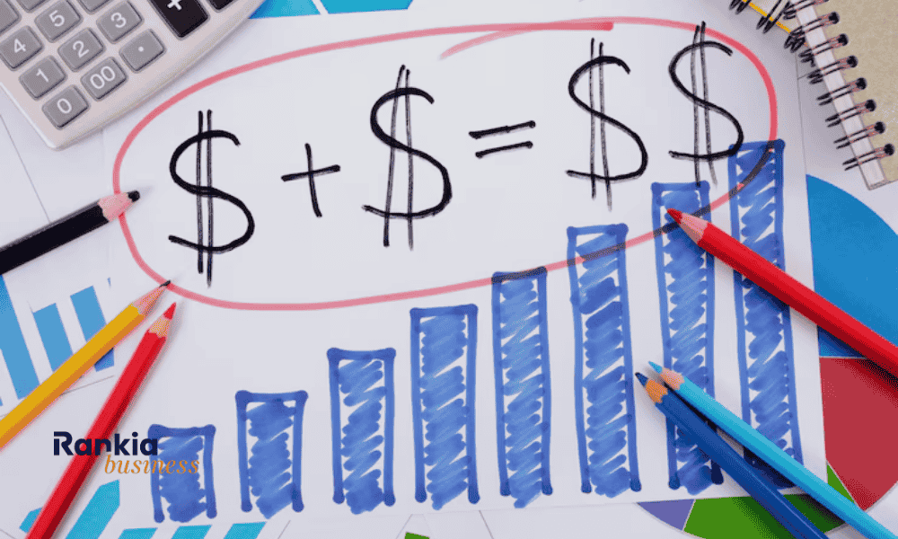 Gráfico de ingresos y gastos para un plan de tesorería empresarial