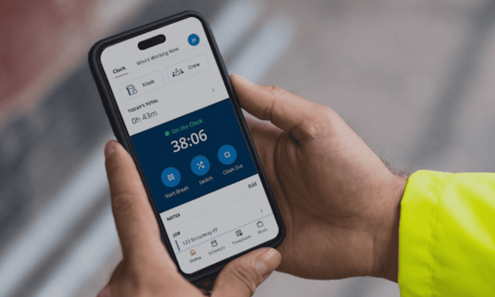 Software de control horario en app móvil para registrar la jornada laboral
