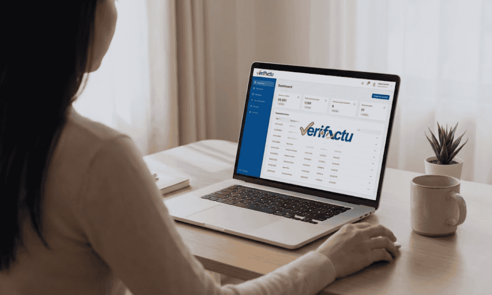 Software Verifactu mostrando dashboard de facturación electrónica adaptado a la normativa fiscal española