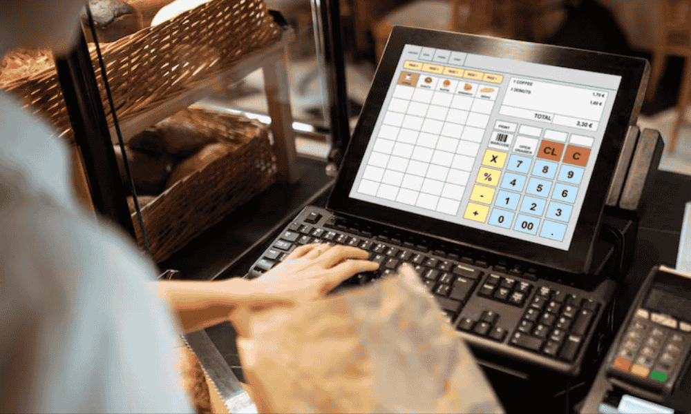 TPV en tienda utilizado para hacer el arqueo de caja diario
