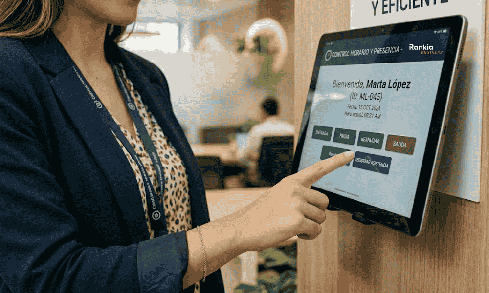 Sistema de fichaje para empresa con control horario digital