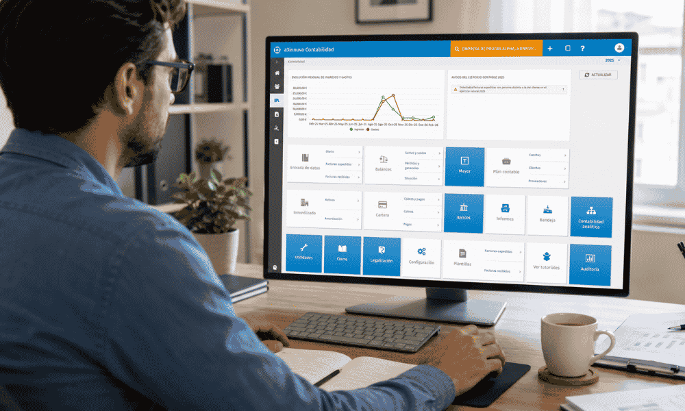 Software a3innuva ERP de Wolters Kluwer en uso