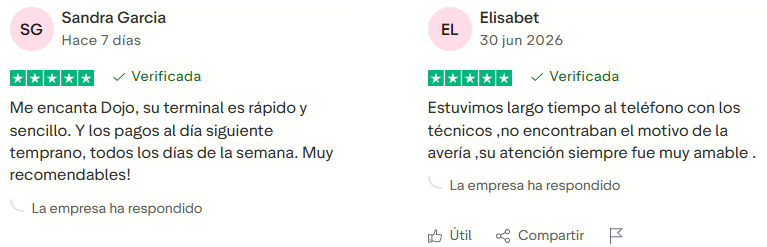Opiniones verificadas de usuarios de Dojo en Trustpilot