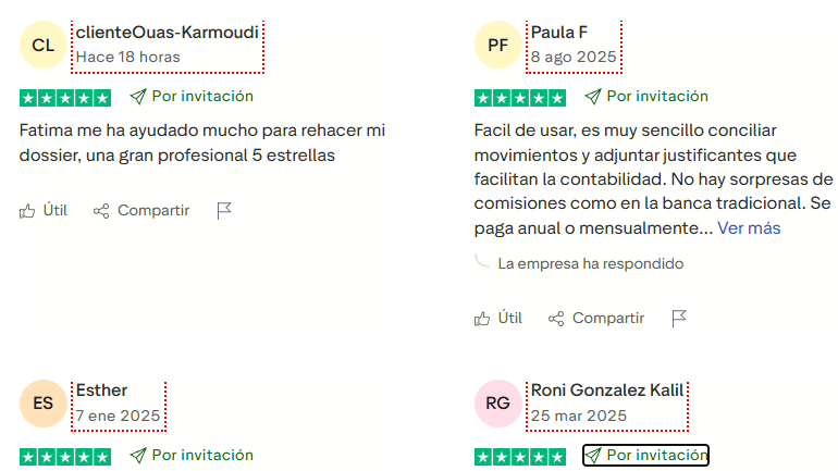 Opiniones reales de usuarios sobre Qonto en Trustpilot