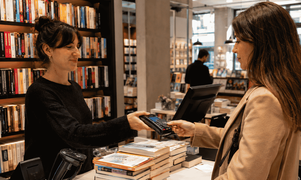 Software TPV para librería cobrando la compra de varios libros