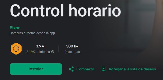 Opiniones de Bixpe Control horario en Google Play: 3,9 sobre 5.