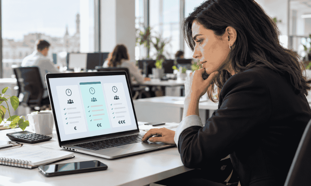 Comparativa de precios de software de control horario para empresas
